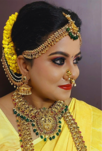 Vanitha's bridal makeover in salem
